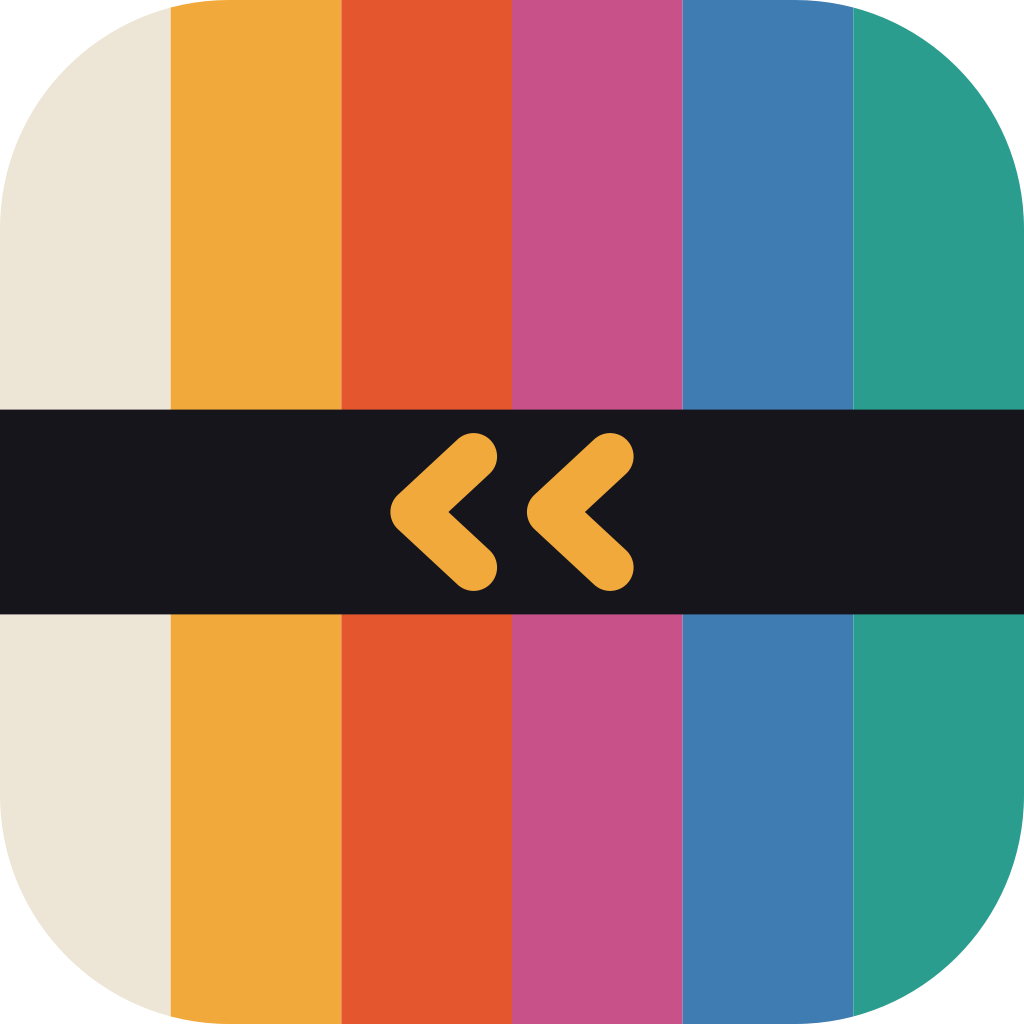 Flat version of the Previously icon with rounded corners and transparent background